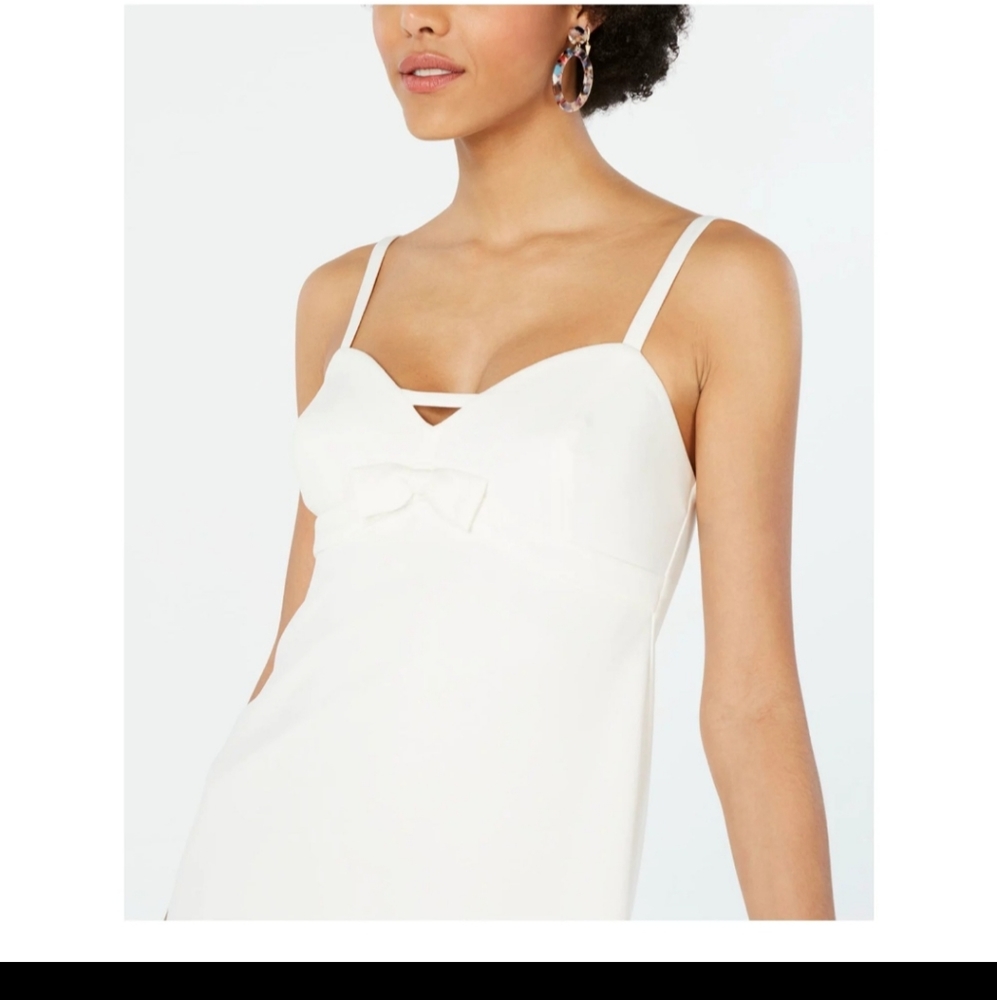 BETSEY JOHNSON SCUBA BOW DRESS Vanilla Size 4 BNWT Limited Edition $89